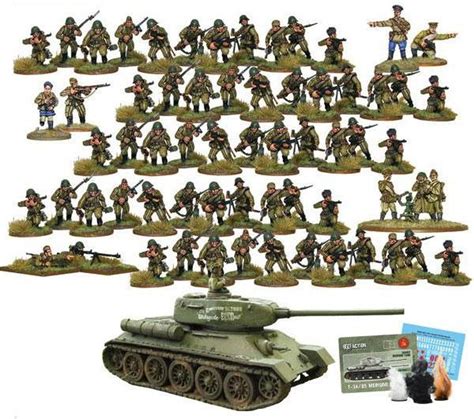 bolt action wwii wargame allies soviet army starter army miniatures warlord games toywiz