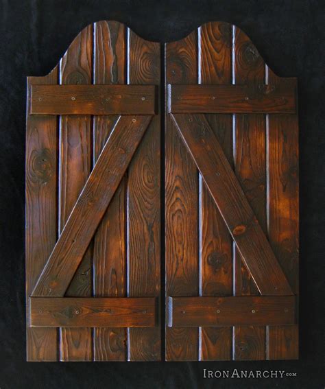 Iron Anarchy Handcrafted Custom Swinging Saloon Doors Saloon Decor