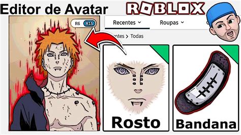 Perfil Do Pain Nagato Do Naruto No Roblox Roblox Avatar Youtube