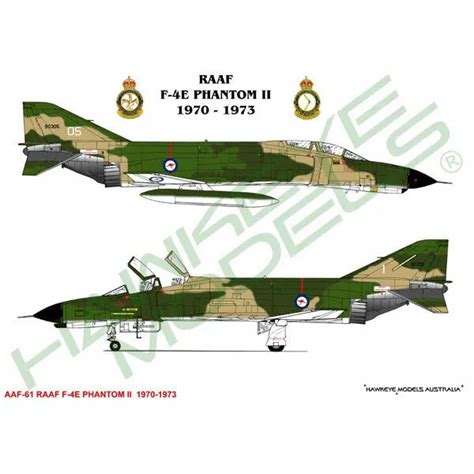 Raaf Decals For 132 Mcdonnell Douglas F 4e Phantom Ii 1 6 Sqn 82 Wing