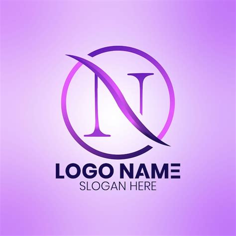 Premium Vector Letter N Logo Design Minimalist N Initial Based Vector