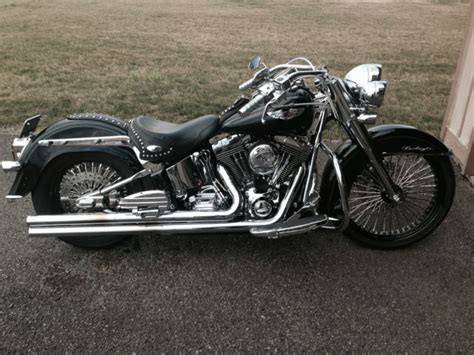 Check out the styling and features, see the models, and more. 2005 Harley softail deluxe black custom lowered gangster ...