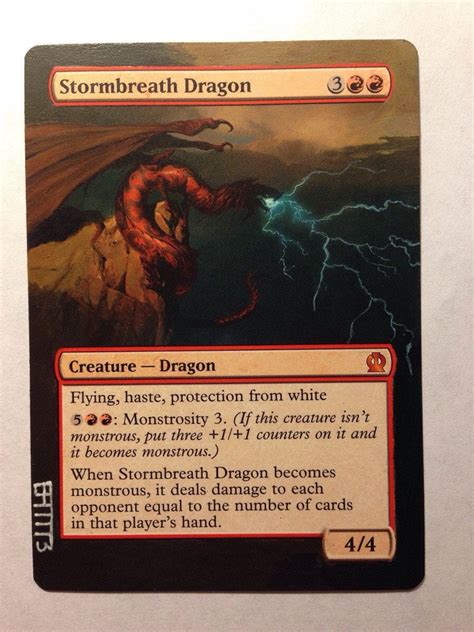 stormbreath dragon borderless r mtgaltered