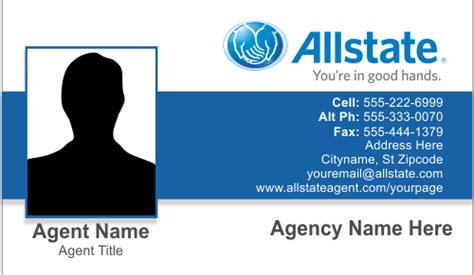 300 x 171 jpeg 14 кб. Order Allstate Insurance Business Card Templates