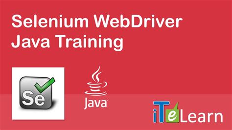 Selenium Webdriver With Java Live Training Am YouTube
