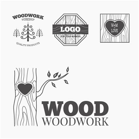 Wood Woodwork Logos Design Vector Eps Uidownload