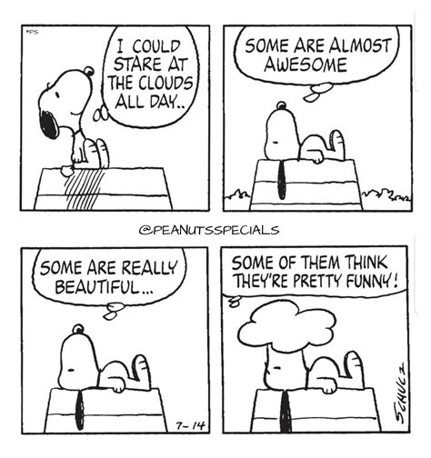 First Appearance July 14 1980 Snoopy Could Stare Clouds Allday Some Almost Awesome