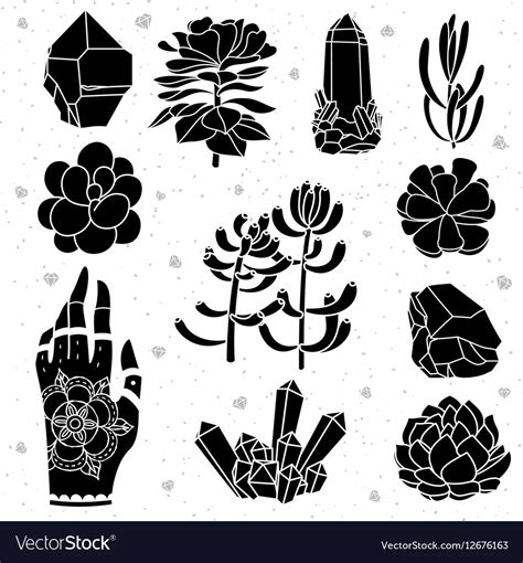 Isolated Black Silhouettes Royalty Free Vector Image