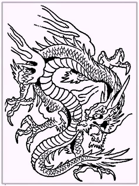 Chinese Zodiac Dragon Coloring Page Coloring Pages