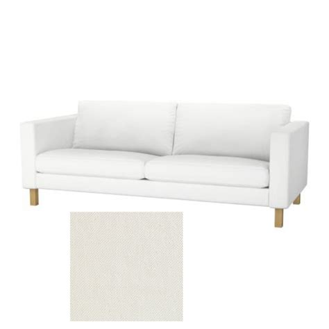 Ikea Karlstad 3 Seat Sofa Slipcover Cover Blekinge White