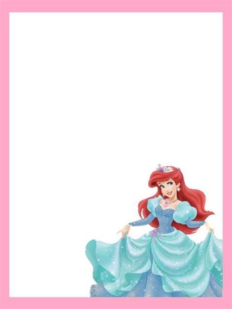 Marcos Y Bordes Escolares Infantiles De Princesas Disney Para Editar E