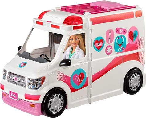 Barbie Care Clinic Van Large Rescue Vehicle Au Toys And Games