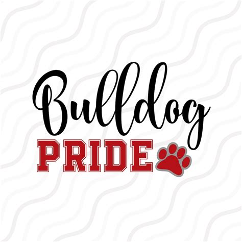 Bulldog Pride Svg Bulldogs Svg Bulldogs Football Svg Cut Etsy