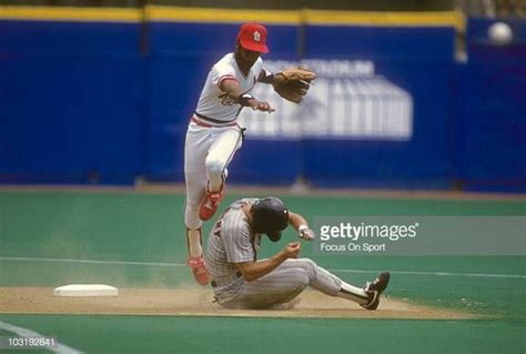 Shortstop Ozzie Smith Of The St Louis Cardinals Gets His Throw Off To