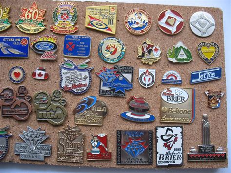 Lapel Pins Lot Of 40 Different Curling Some Brier And Scott