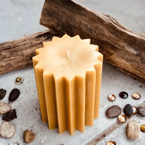 100 Pure Beeswax Pillar Candle 5 Wide Beeswax Pillar Etsy Hong Kong