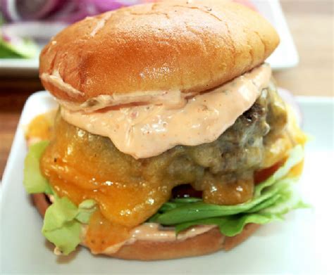 Sausage Burgers With Spicy Thousand Island Dressing Creole Contessa