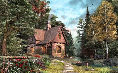 Woodland Cottage Woodland Cottage By Dominic Davison 3d Artist