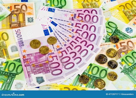 Many Different Euro Bills Stock Image Image Of Cash 47120717