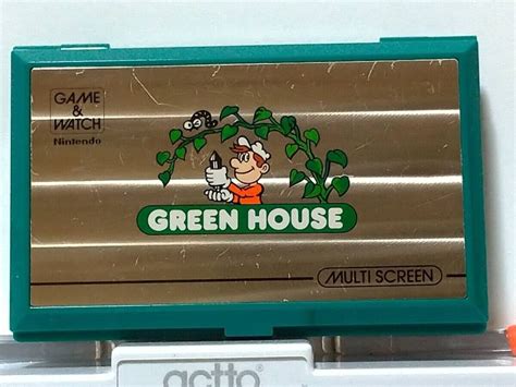 In Hand Nintendo Game Watch Green House Gh 54 Vintage Retro 1982 Fs