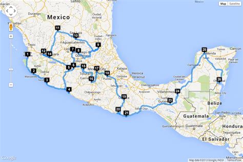How To Planning A Route Through Mexico Song Of The Road