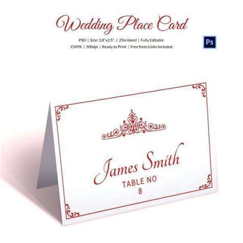 11 The Best Table Name Card Template Free Download With Inside Table