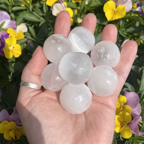 Selenite Small Spheres Crystal Falls