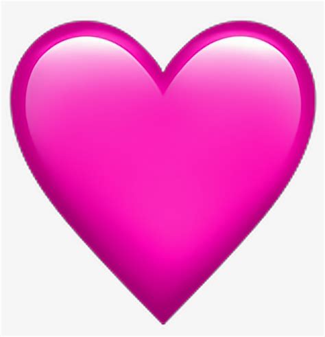 Pink Heart Pinkheart Emoji Emoticon Iphone Iphoneem Heart Emoji No