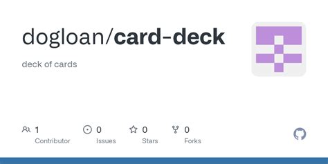 Github Dogloancard Deck Deck Of Cards