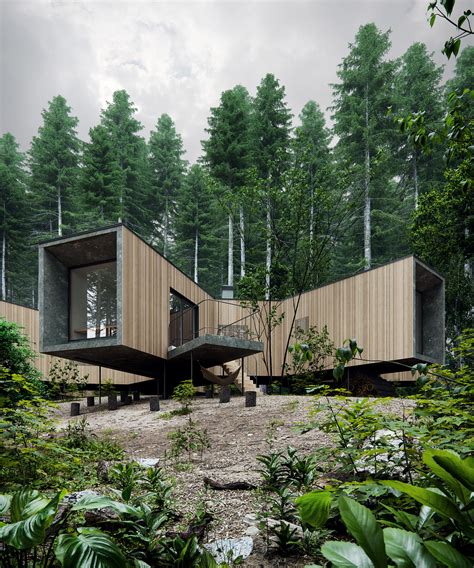 House In The Forest By Florian Busch Architects On Behance