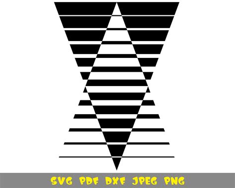 Geometric Triangles Svg File Triangle Svg Triangles Art Etsy