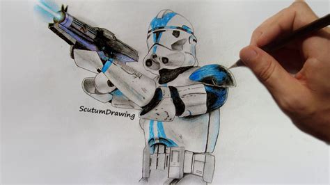 Star Wars Clone Trooper Drawing At Getdrawings Free Download