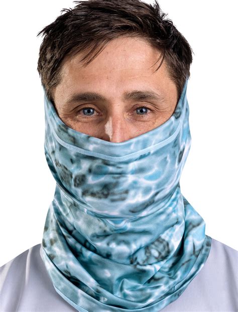 Adjustable Drawstring Neck Gaiter Face Mask Cover For Men Microfleece