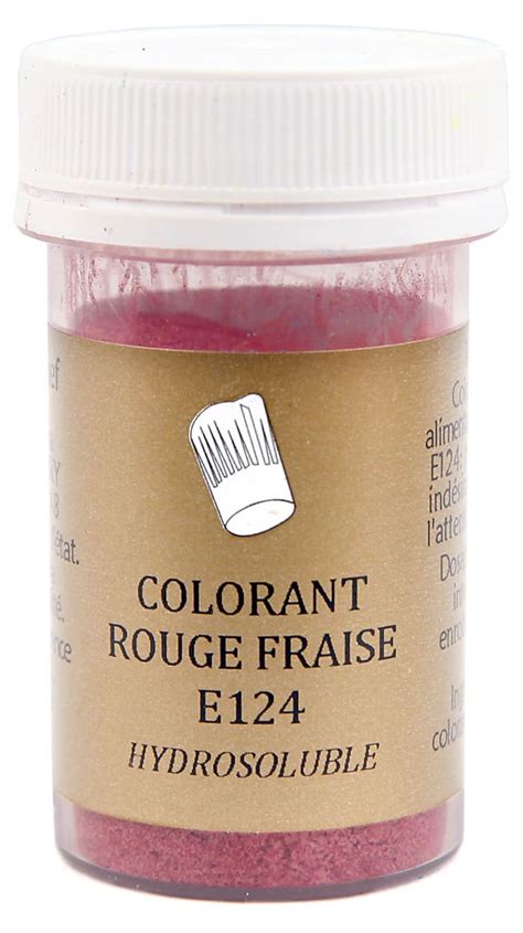 Colorant Alimentaire En Poudre Rouge Fraise E Hydrosoluble G