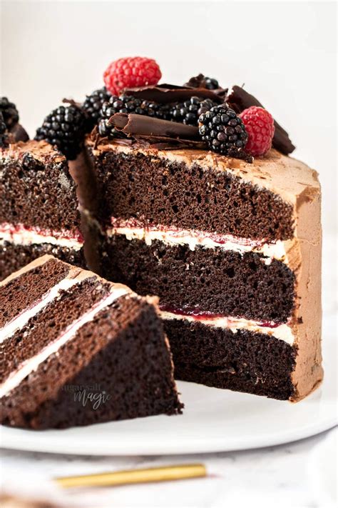 Blackberry Chocolate Cake Rich Moist Chocolate Cake Sugar Salt Magic