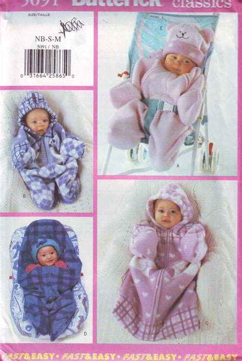 Bunting Baby Pattern Is Uncut And Contains Sizes Etsy Butterick