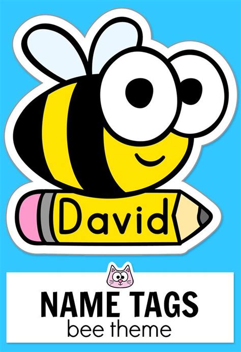 Editable Name Tags And Labels Bee Theme Classroom Decor Bee Themed