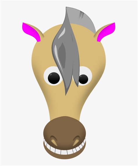 Printable Cartoon Horse Head Template Horse Mask Clip Art Free