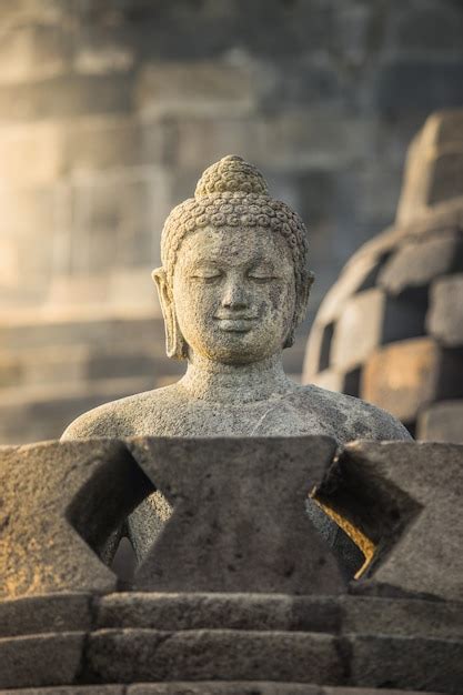 Premium Photo Buddha Statue In Borobudur Buddist Temple In