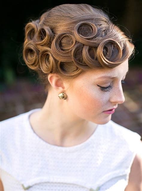 Pin Curls Updo Hairstyles Pin Curl Bun Updo Tutorial Hairstyles How