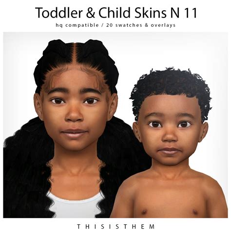 Toddler And Child Skins N 11 Hq Textures Hq Sims 4 Updates ♦ Sims