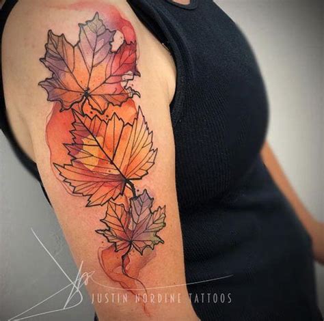 55 Unusual Fall Tattoos For Coming Autumn Belletag