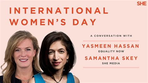 International Womens Day Gender Equality W Yasmeen Hassan Equality