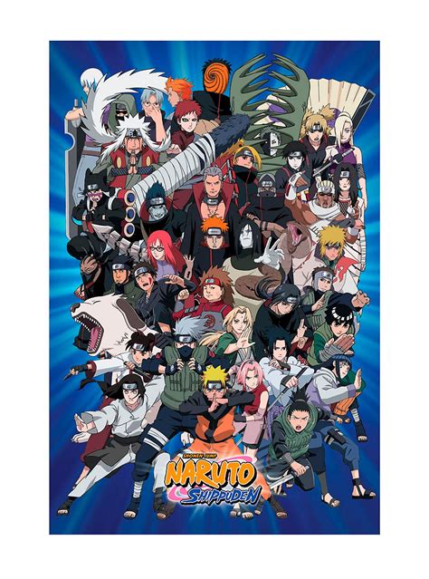 Anime Naruto Poster Classic Kraft Paper Poster Wall 36d