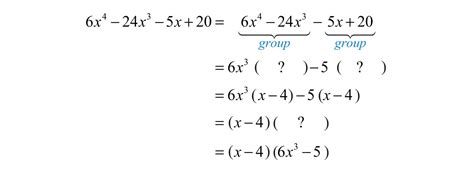 Factoring polynomials is done in pretty much the same manner. Howto: How To Factor Polynomials With 4 Terms Without Grouping