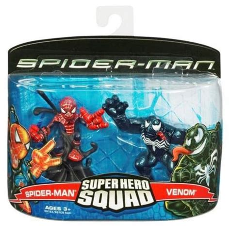 Hasbro Spiderman 3 Super Hero Squad Spider Man Vs Venom Action Figure