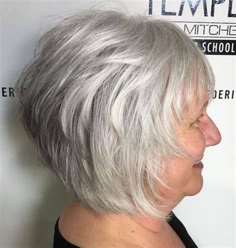 65 Gorgeous Gray Hair Styles In 2020 With Images Félhosszú Frizura