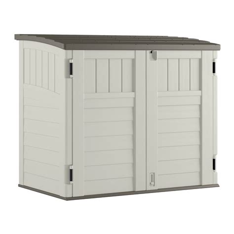 Shop Suncast Vanilla Resin Outdoor Storage Shed Common 53 In X 3225