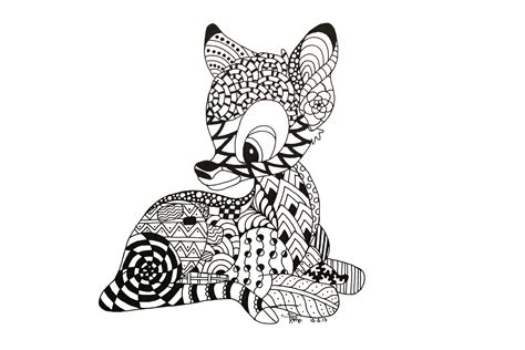 Zentangle Animal Coloring Pages For Adults Coloring Pages