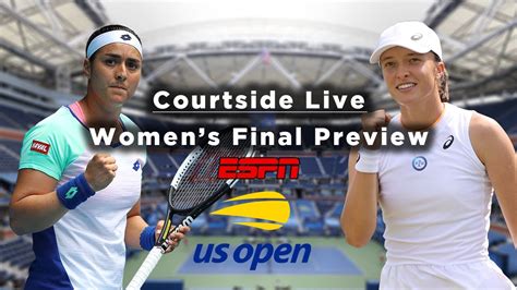 Ons Jabeur And Iga Swiatek Face Off In The US Open Women S Final Courtside Live YouTube